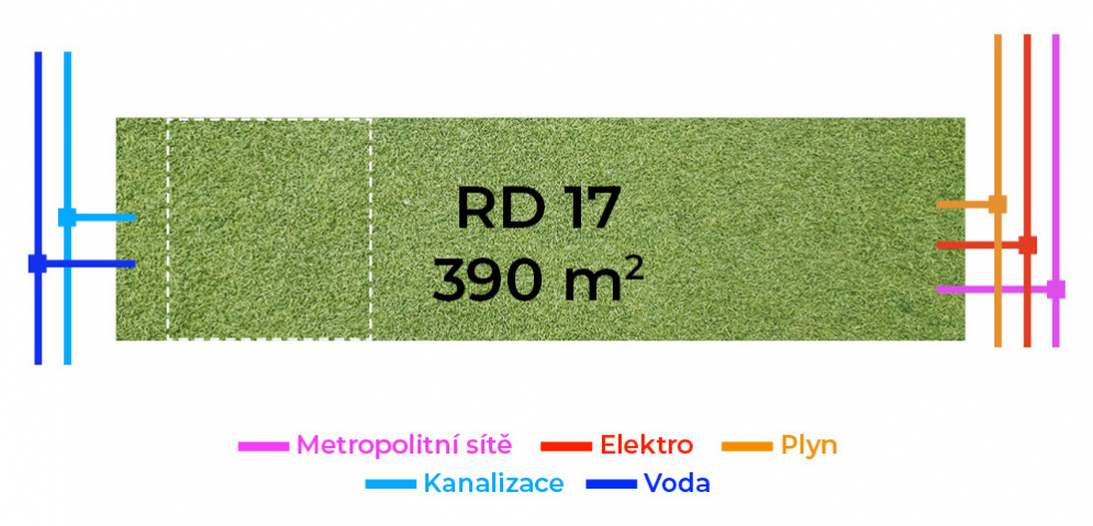 Stavební pozemek RD17, 390 m² 